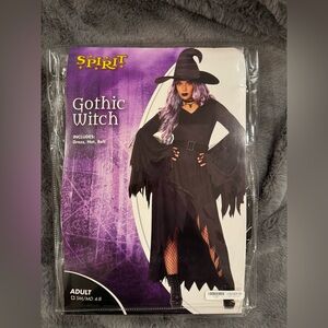 Spirit Gothic Witch Adult Costume - Black and Purple